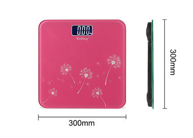 China Escalas de Digitas do banheiro do quadrado 300x300MM, escalas eletrônicas cor-de-rosa do peso fornecedor