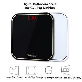 China Escala de peso eletrônica do banheiro para o ser humano, 6 milímetros toda em torno do vidro moderado 180 quilogramas fornecedor